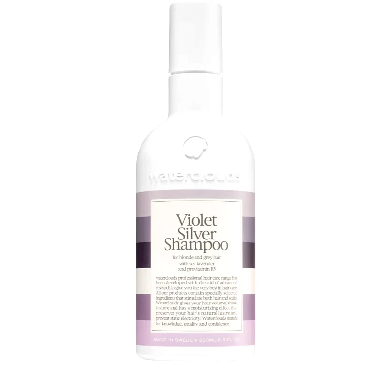 Waterclouds Waterclouds Violet Silver Shampoo σαμπουάν που εξουδετερώνει τους κίτρινους τόνους 250 ml