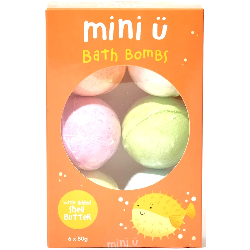 Mini-U Mini-U Bath Bomb 6 Pack αφρώδης μπάλα τια το μπάνιο 6x50 γρ