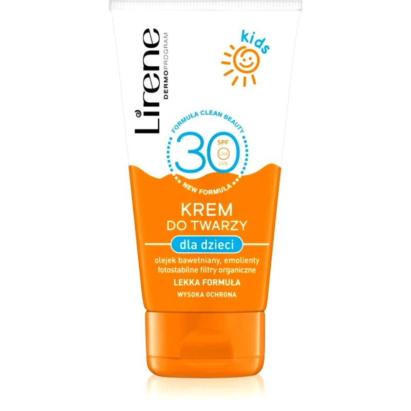 Lirene Lirene Sun care αντηλιακή κρέμα προσώπου για παιδιά SPF 30 50 ml