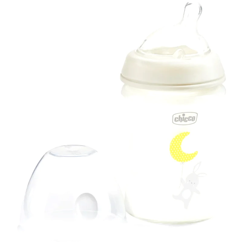 Chicco Chicco Natural Feeling Glass Neutral II μπιμπερό 0m+ 250 ml