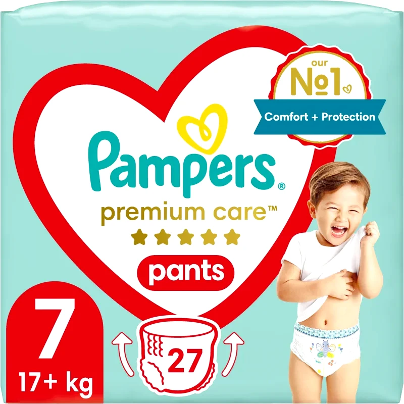 Pampers Pampers Premium Care Pants Size 7 πάνα - βρακάκι μιας χρήσης 17+ kg 27 τμχ