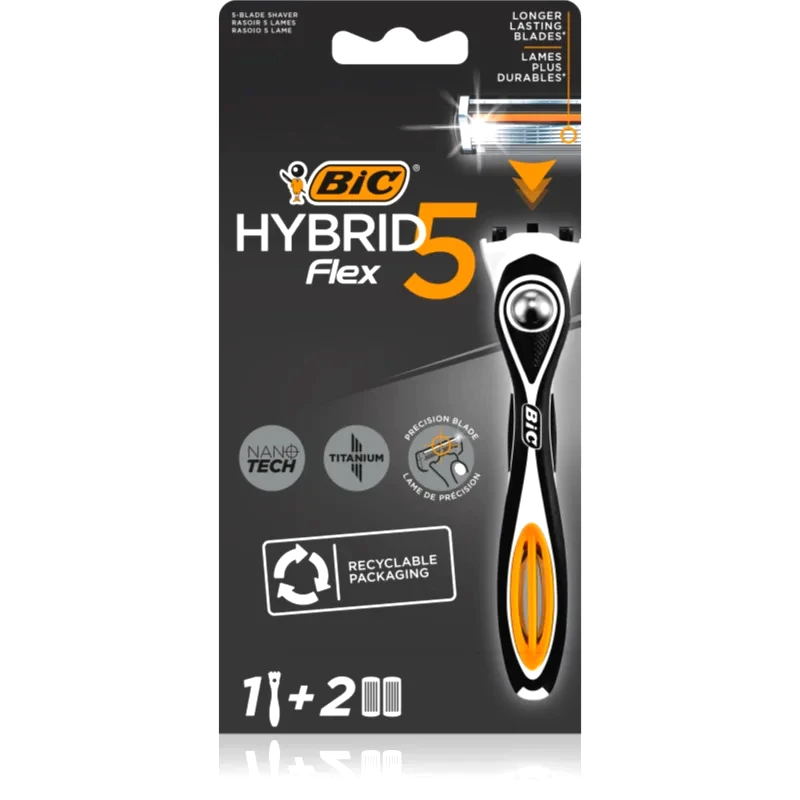 BIC BIC FLEX5 Hybrid ξυριστική μηχανή + ανταλλακτικές λεπίδες 2 τμχ