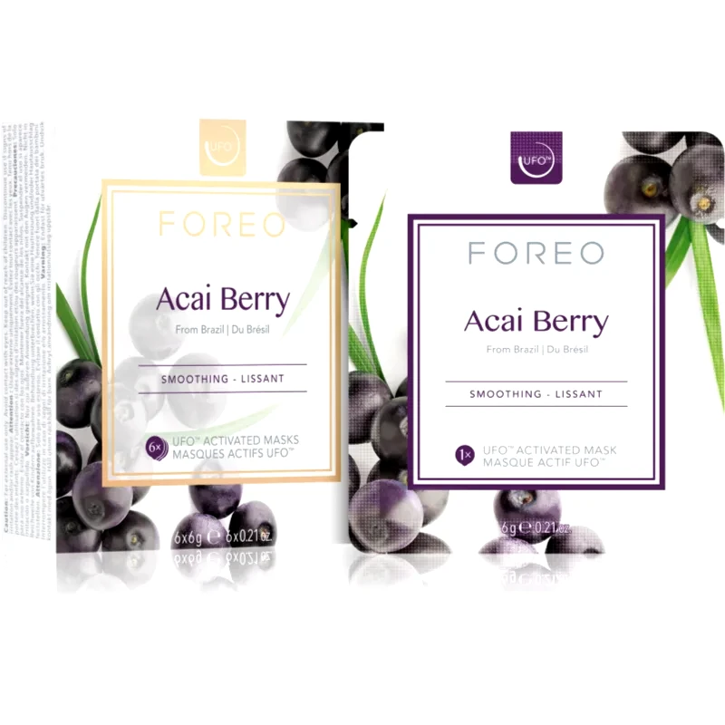 FOREO FOREO UFO™ Acai Berry λειαντική μάσκα 6 x 6 γρ