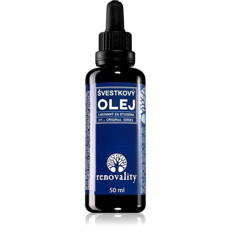 Renovality Renovality Original Series Cold-Pressed Plum Oil λάδι προσώπου για ξηρή και ευαίσθητη επιδερμίδα 50 ml