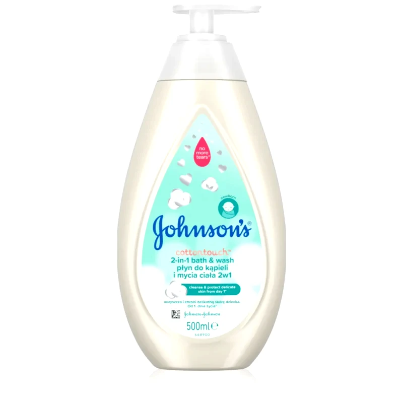 Johnson's® Johnson's® Cottontouch νερό με φυσαλλίδες και τζελ πλυσίματος 2 σε 1 για παιδιά 500 ml