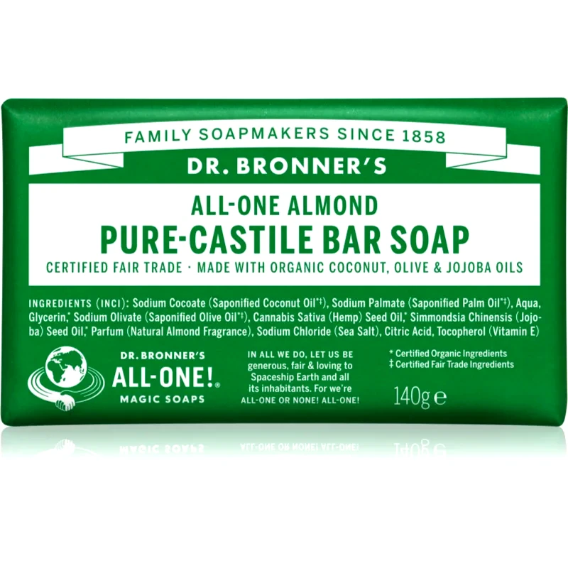 Dr. Bronner’s Dr. Bronner’s Almond Μπάρα σαπουνιού 140 γρ