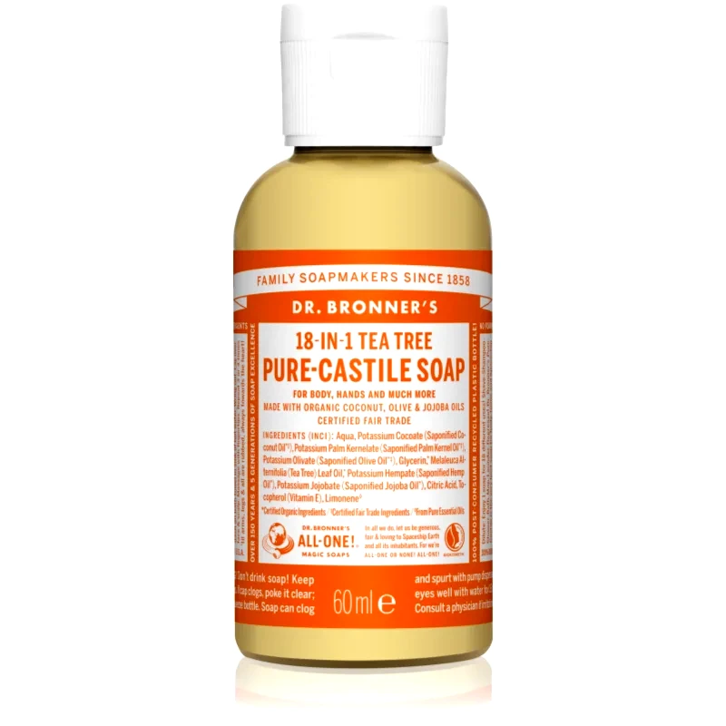 Dr. Bronner’s Dr. Bronner’s Tea Tree υγρό σαπούνι γενικής χρήσης 60 ml