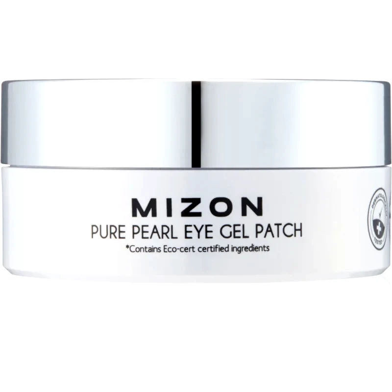 Mizon Mizon Pure Pearl Eye Gel Patch μάσκα υδρογέλης για γύρω από τα μάτια για την αντιμετώπιση του πρηξίματος και των μαύρων κύκλων 60 τμχ