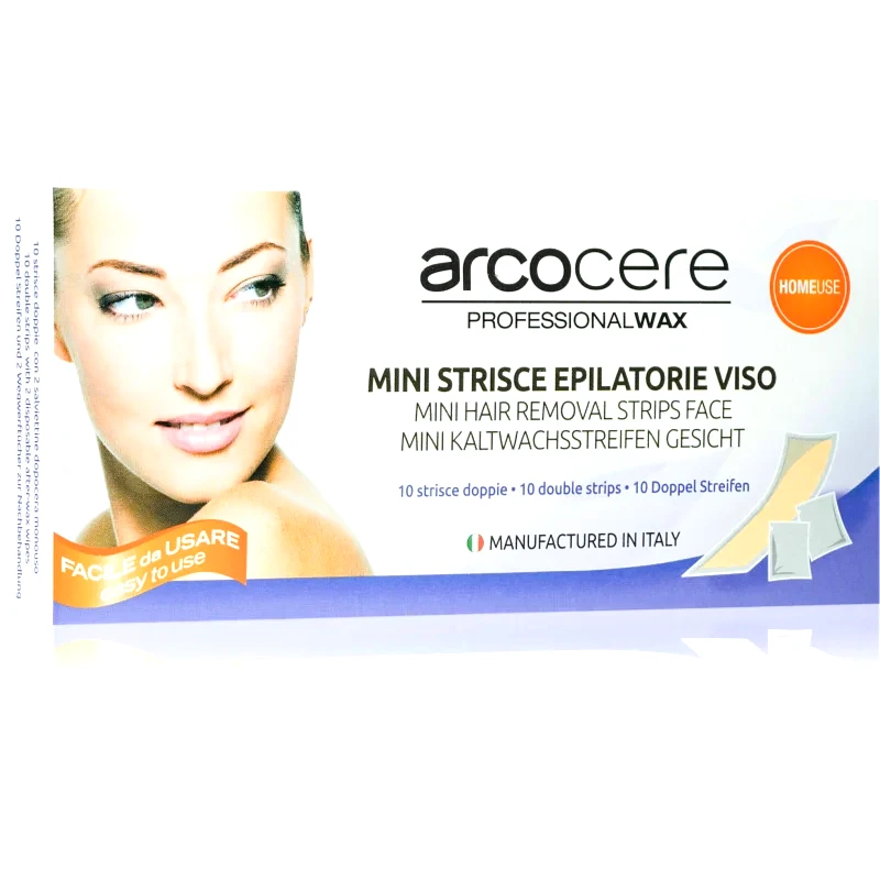 Arcocere Arcocere Professional Wax Λωρίδες αποτρίχωσης με κερί Για το πρόσωπο για γυναίκες 10 τμχ