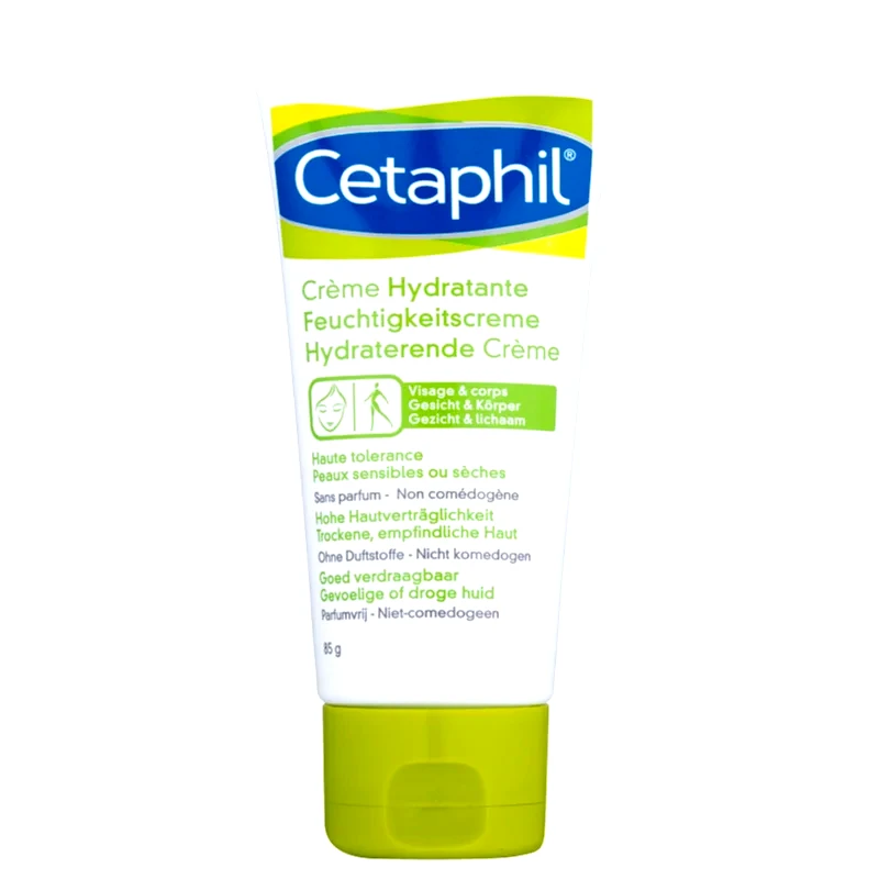 Cetaphil Cetaphil Face & Body Moisturiser ενυδατική κρέμα για σώμα και πρόσωπο για ξηρή και ευαίσθητη επιδερμίδα 85 γρ
