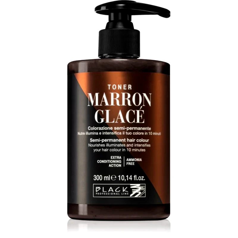 Black Professional Line Black Professional Line Toner τονωτικό χρώματος μαλλιών για φυσικές αποχρώσεις Marron Glace 300 ml