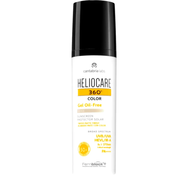 Heliocare Heliocare 360° Color Gel Oil-Free προστασίας με χρώμα με υφή τζελ SPF 50+ απόχρωση Beige 50 ml
