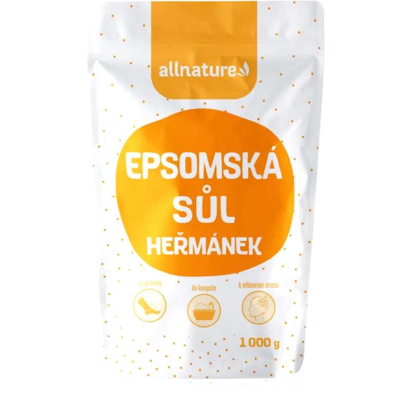 Allnature Allnature Epsom salt Chamomile άλατα μπάνιου 1000 γρ