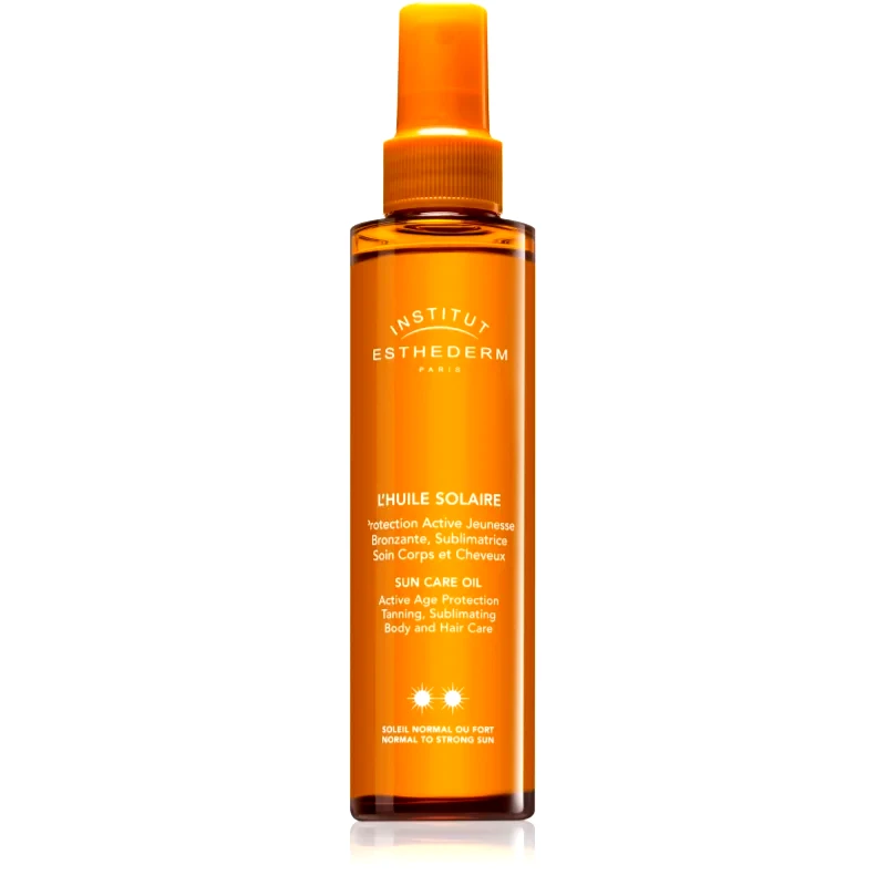 Institut Esthederm Institut Esthederm Adaptasun Sun Care Oil αντηλιακό λάδι για σώμα και μαλλιά Μεσαία προστασία από τον ήλιο 150 ml