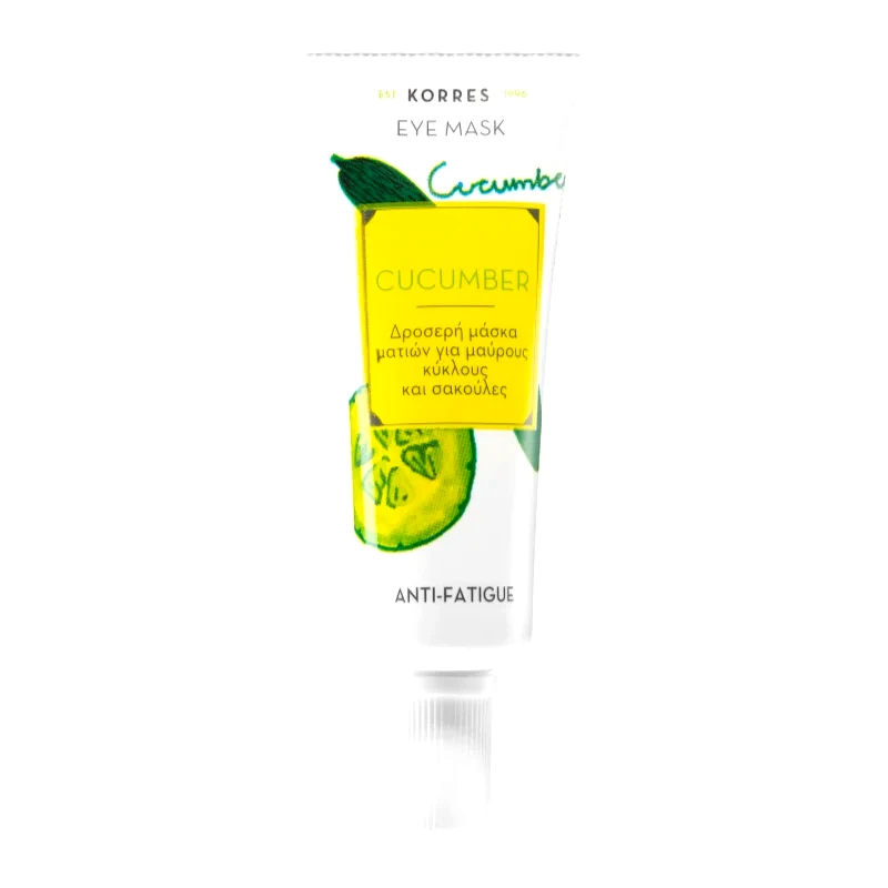 Korres Korres Cucumber μάσκα για τα μάτια για την αντιμετώπιση του πρηξίματος και των μαύρων κύκλων 8 ml