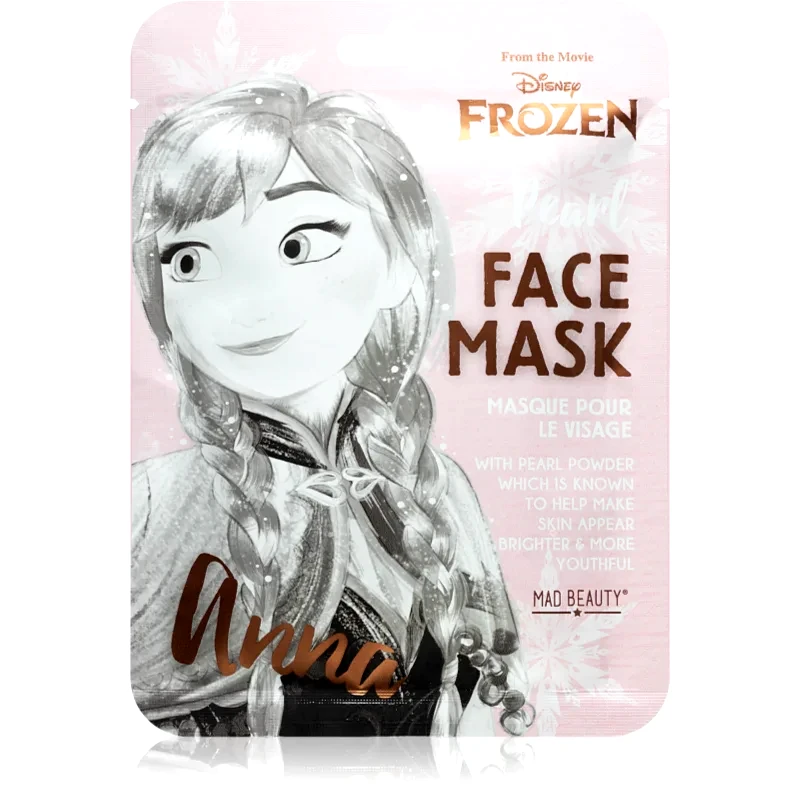 Mad Beauty Mad Beauty Frozen Anna λαμπρυντική υφασμάτινη μάσκα λάμψης 1 τμχ