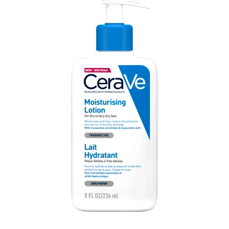 CeraVe CeraVe Moisturizers Lotion ενυδατικό γαλάκτωμα για σώμα και πρόσωπο για ξηρό έως πολύ ξηρό δέρμα 236 ml