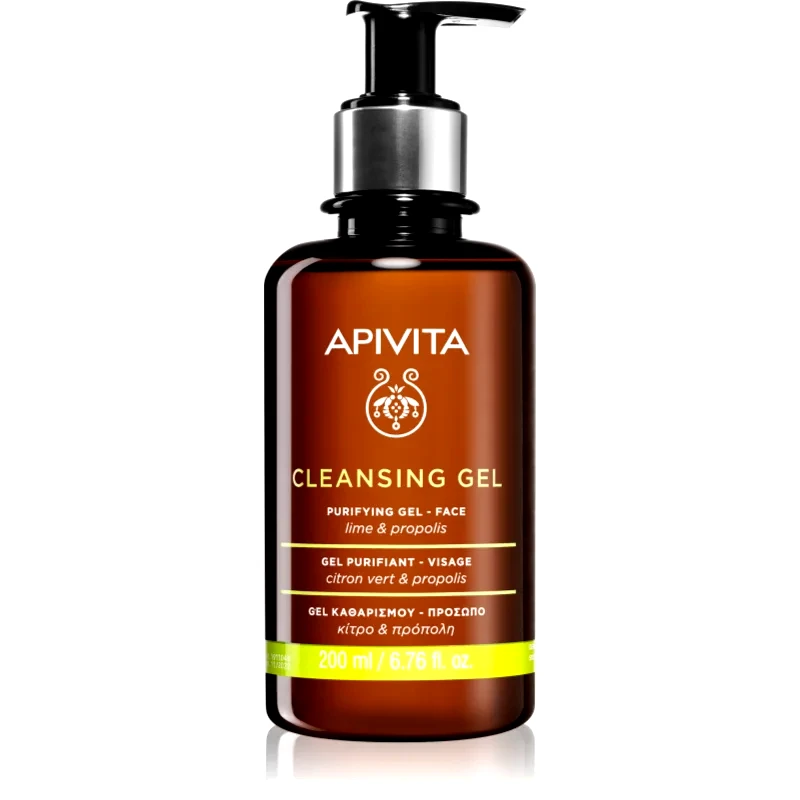 Apivita Apivita Cleansing Gel for Oily Skin τζελ καθαρισμού για μικτή και λιπαρή επιδερμίδα 200 ml