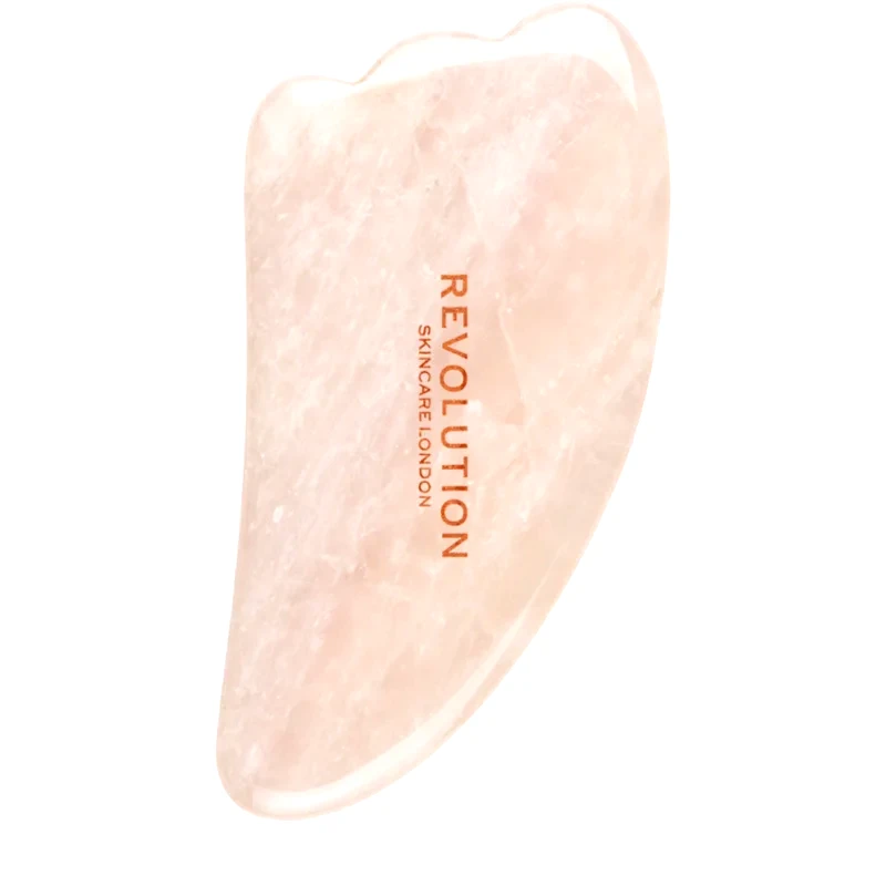Revolution Skincare Revolution Skincare Gua Sha Rose Quartz οδηγίες για μασάζ Για το πρόσωπο 1 τμχ
