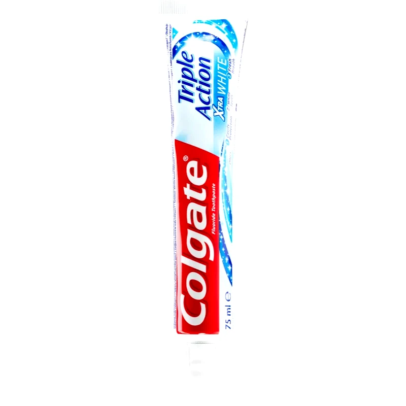 Colgate Colgate Triple Action Xtra White λευκαντική οδοντόκρεμα με φθόριο 75 ml
