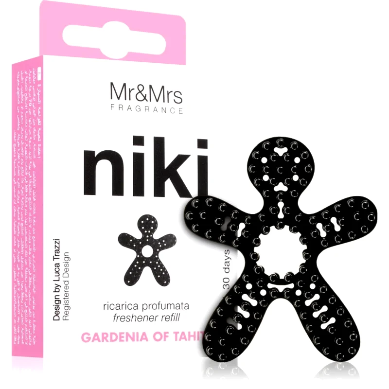 Mr & Mrs Fragrance Mr & Mrs Fragrance Niki Gardenia of Tahiti άρωμα για αυτοκίνητο ανταλλακτικό 1 τμχ