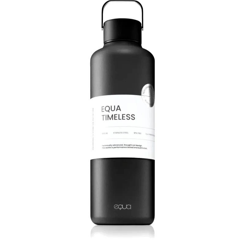 EQUA Equa Timeless μπουκάλι νερού από ανοξείδωτο ατσάλι χρώμα Dark 1000 ml
