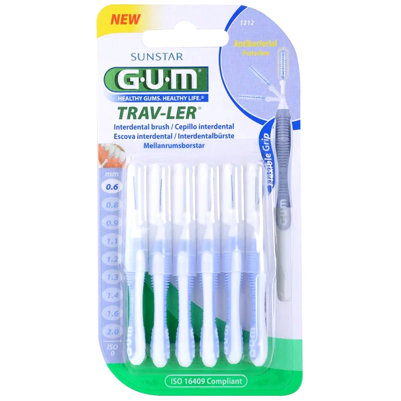 G.U.M G.U.M Trav-Ler Interdental μεσοδόντια βουρτσάκια 0,6 mm 6 τμχ