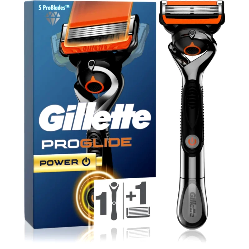 Gillette Gillette ProGlide Power ξυριστική μηχανή μπαταρίας + κεφαλές αντικατάστασης 1 τμχ