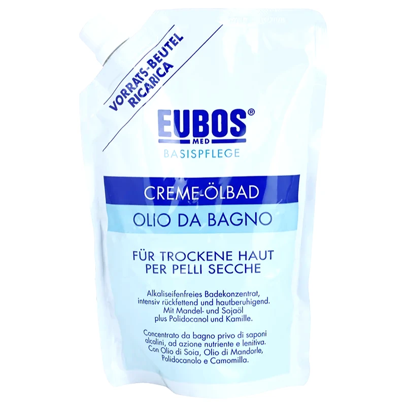 Eubos Eubos Basic Skin Care λάδι για ντους και μπάνιο ανταλλακτικό 400 ml