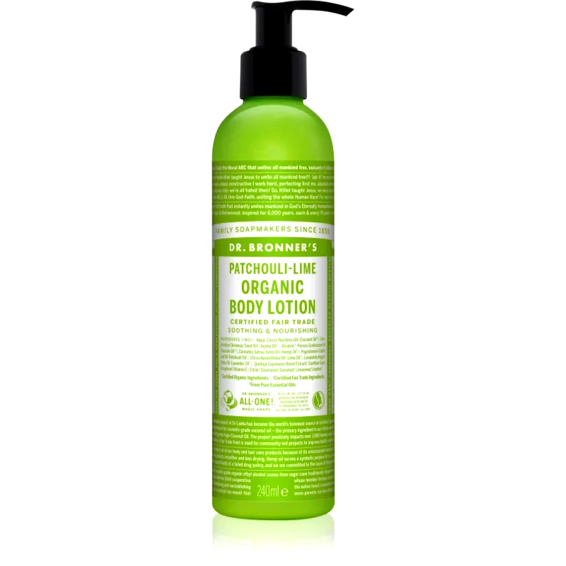 Dr. Bronner’s Dr. Bronner’s Patchouli & Lime εντατικά αναγεννητική λοσιόν 240 ml