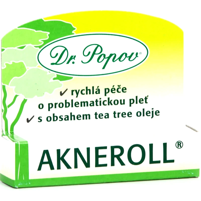 Dr. Popov Dr. Popov Akneroll with tea tree τοπική φροντίδα ενάντια στις ατέλειες της επιδερμίδας με ακμή 6 ml