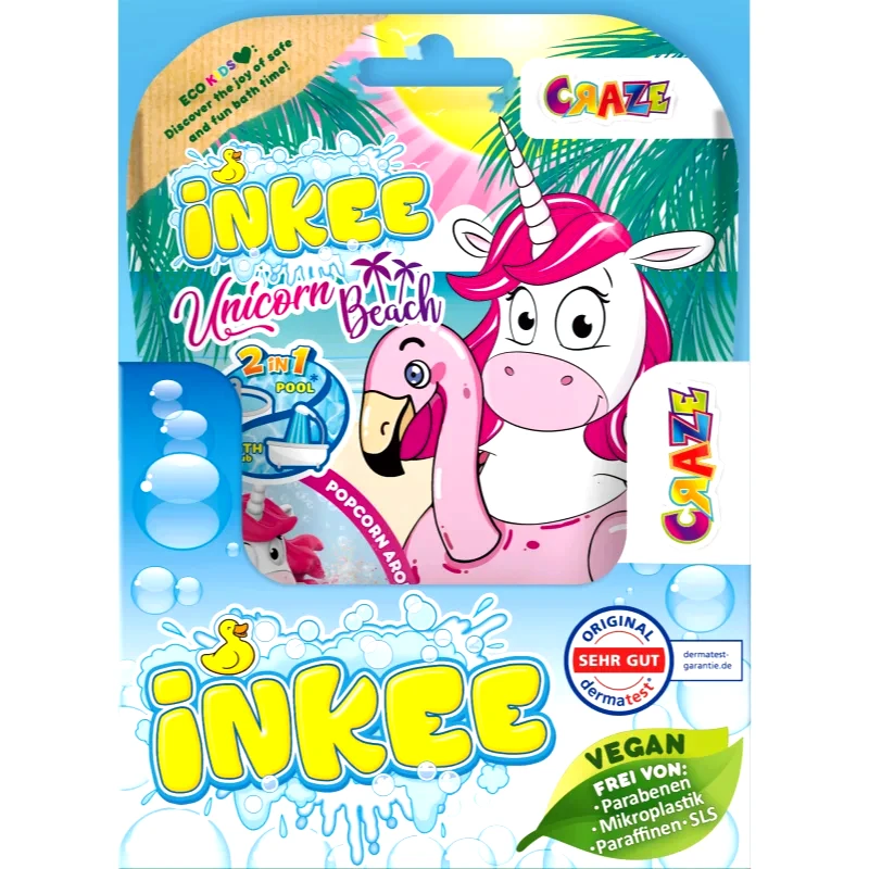 Craze Craze INKEE Unicorn Beach βόμβα μπάνιου για παιδιά 1 τμχ