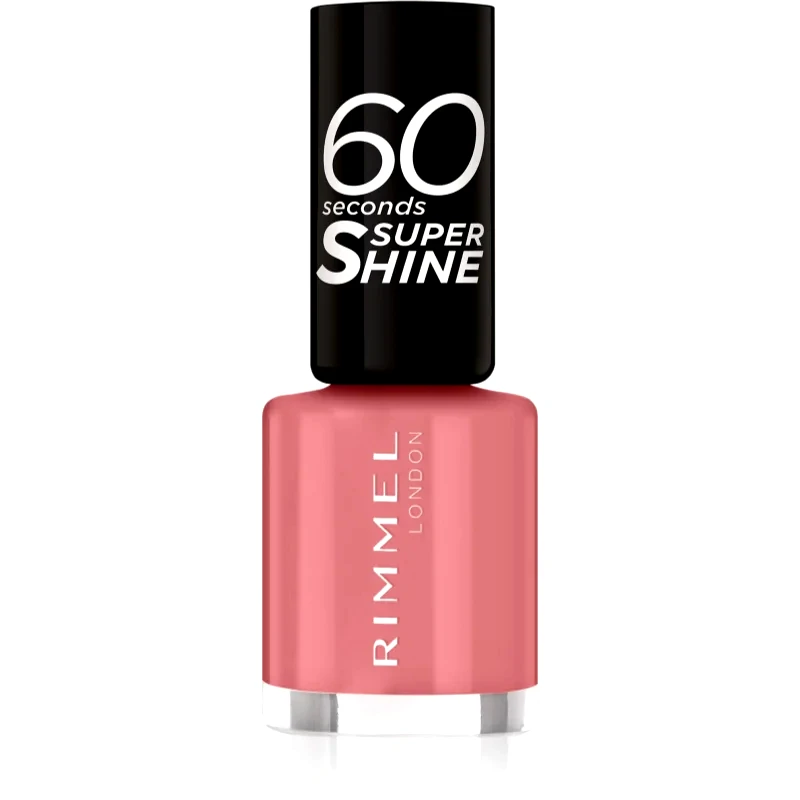 Rimmel Rimmel 60 Seconds Super Shine βερνίκι νυχιών απόχρωση 235 Preppy In Pink 8 μλ