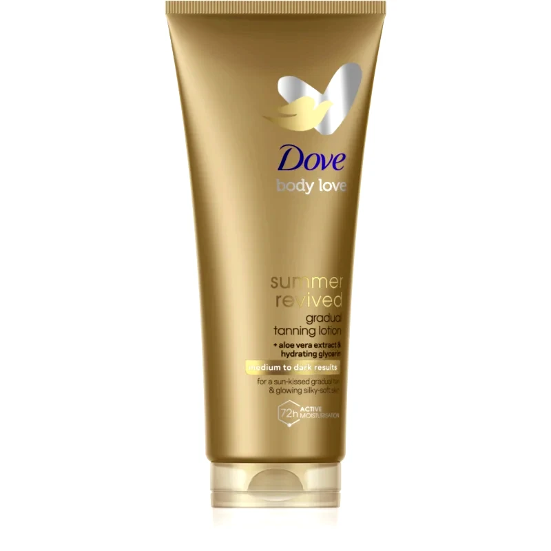 Dove Dove DermaSpa Summer Revived γαλάκτωμα μαυρίσματος για το σώμα απόχρωση Medium to Dark 200 ml