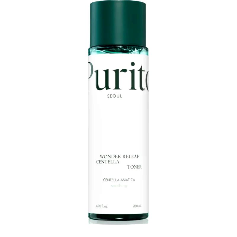 Purito Purito Wonder Releaf Centella Toner ενυδατικό τονωτικό για να καταπραύνει και να ενισχύσει το ευαίσθητο δέρμα 200 ml