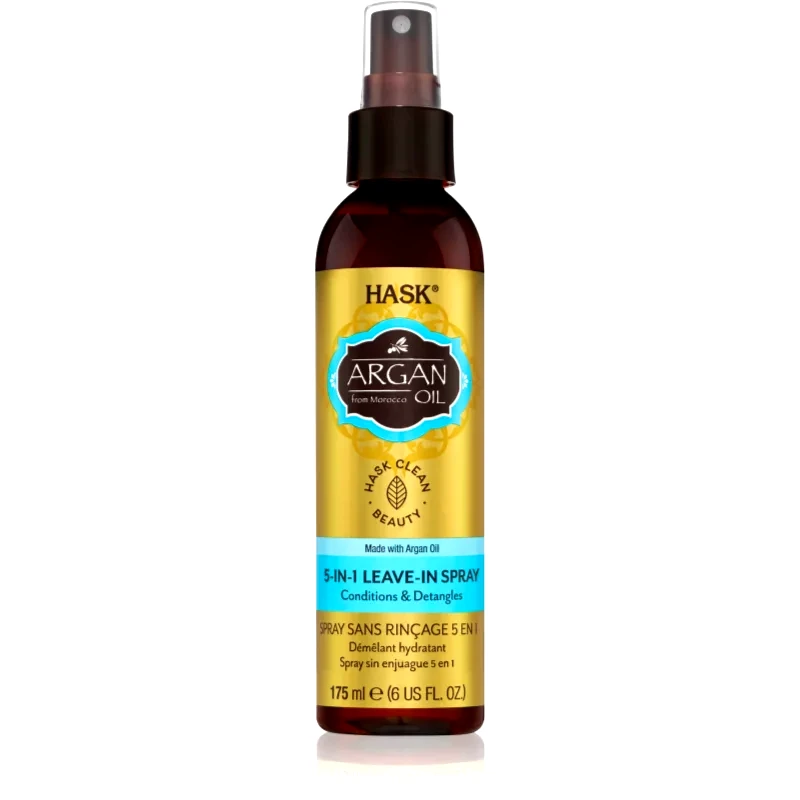 HASK HASK Argan Oil σπρέι χωρίς ξέβγαλμα για κατεστραμμένα μαλλιά 175 ml