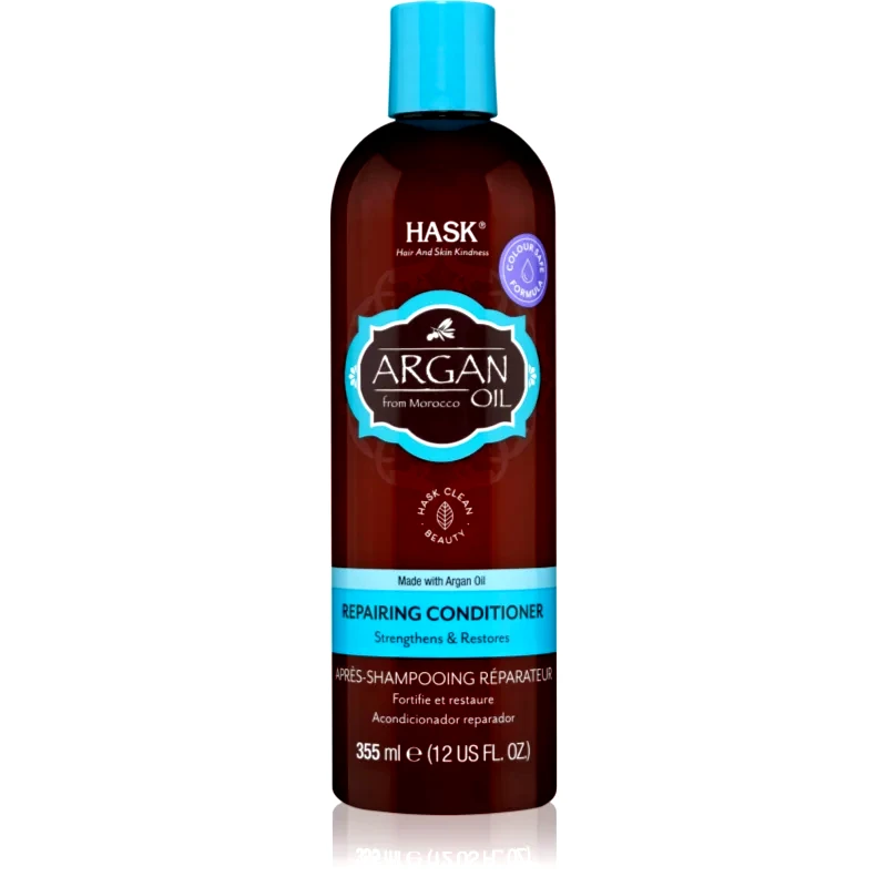 HASK HASK Argan Oil αναζωογονητικό μαλακτικό για κατεστραμμένα μαλλιά 355 ml