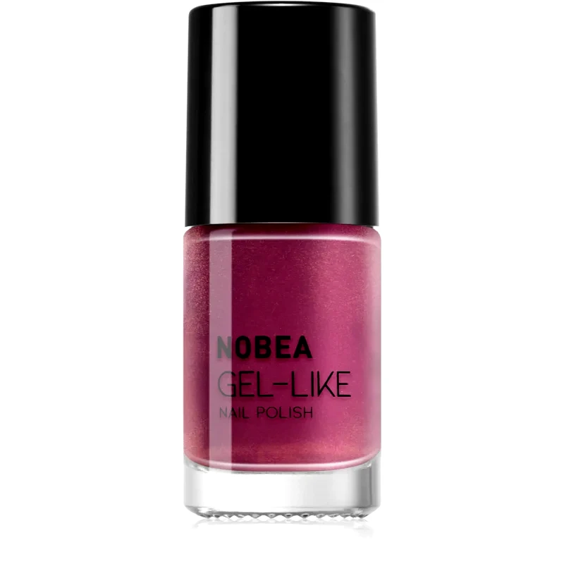 NOBEA NOBEA Metal Gel-like Nail Polish βερνίκι νυχιών για τζελ αποτέλεσμα απόχρωση Pearl cherry #N55 6 μλ