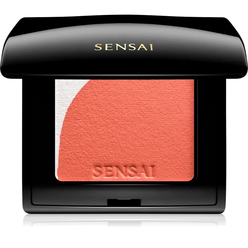 Sensai Sensai Blooming Blush λαμπρυντικό ρουζ με βούρτσα απόχρωση 04 Blooming Orange 4 γρ