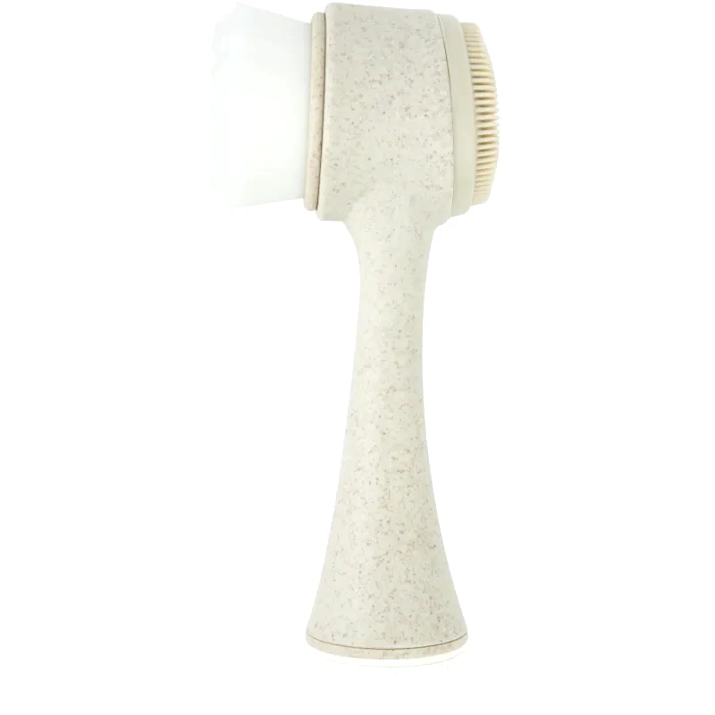 So Eco So Eco Facial Cleansing Brush βούρτσα καθαρισμού προσώπου διπλής όψης με λαβή που μπορεί να κομποστοποιηθεί 1 τμχ