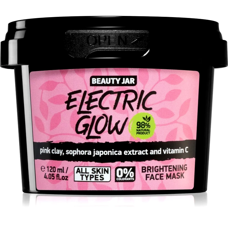 Beauty Jar Beauty Jar Electric Glow λαμπρυντική μάσκα προσώπου 120 μλ