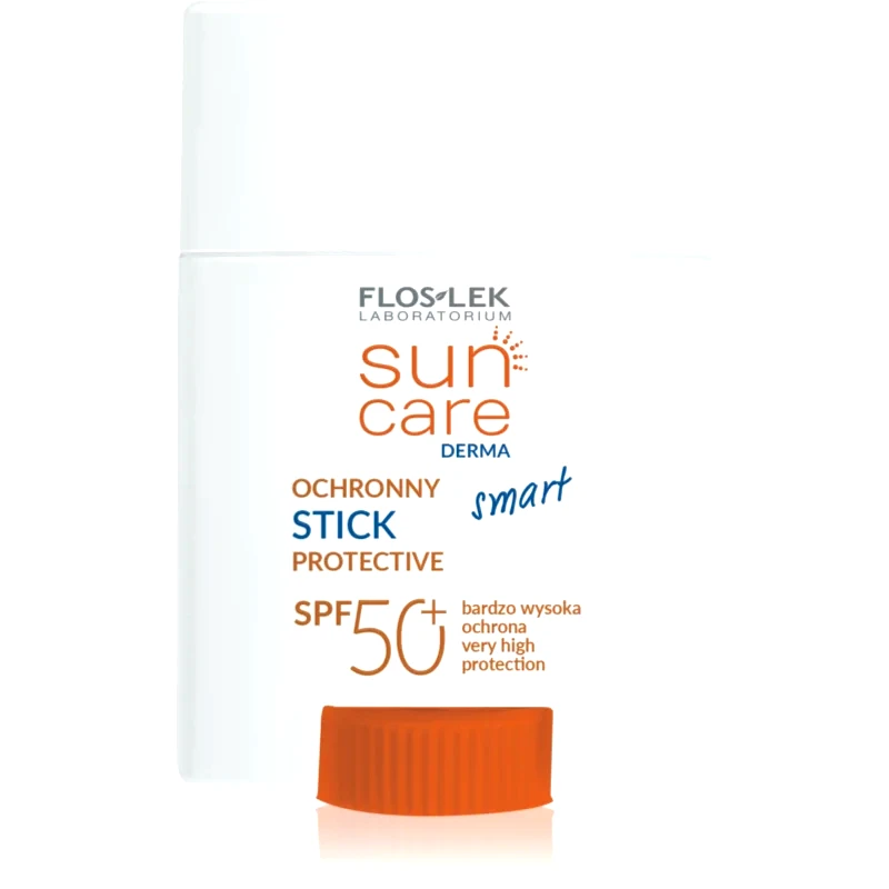 FlosLek Laboratorium FlosLek Laboratorium Sun Care Derma αντηλιακή κρέμα σε στικ Για το πρόσωπο και τα ευαίσθητα σημεία SPF 50+ 16 γρ