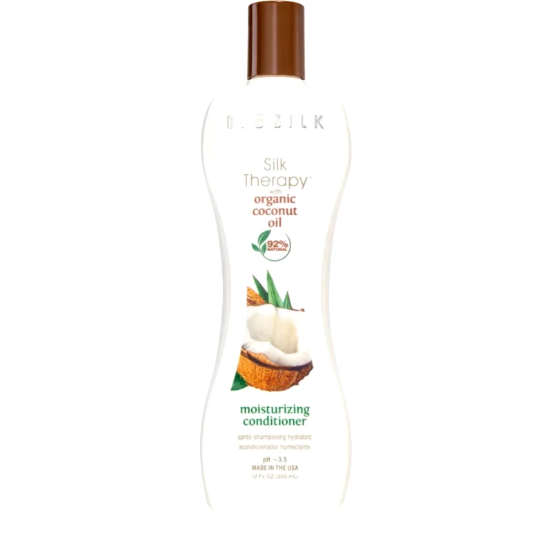 Biosilk Biosilk Silk Therapy Natural Coconut Oil ενυδατικό μαλακτικό με έλαιο ινδοκάρυδου 355 ml