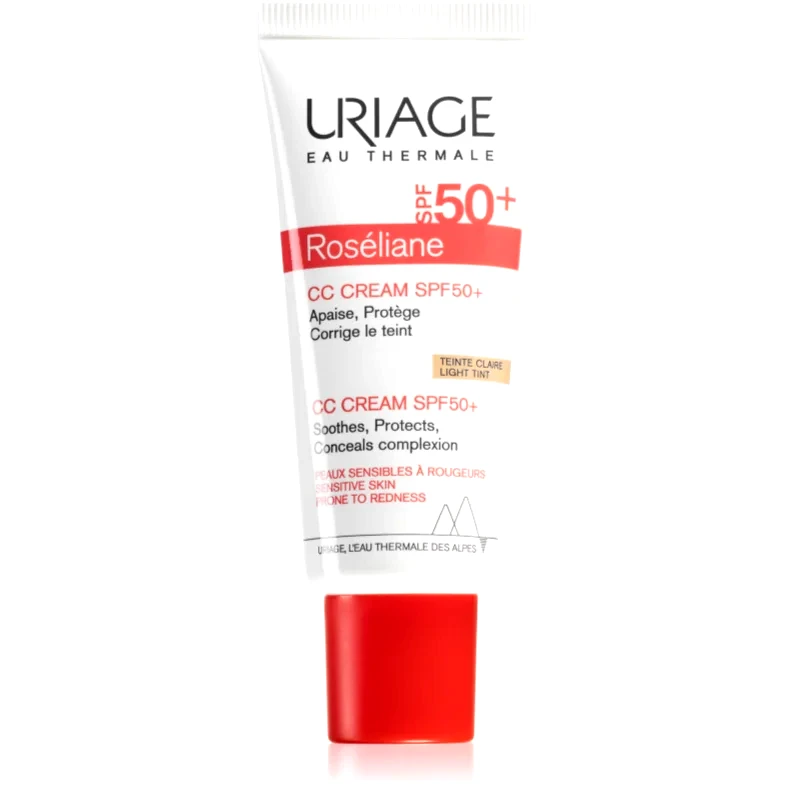 Uriage Uriage Roseliane CC Cream SPF 50+ CC Κρέμα για τη διόρθωση της ερυθρότητας SPF 50+ απόχρωση Light Tint 40 ml