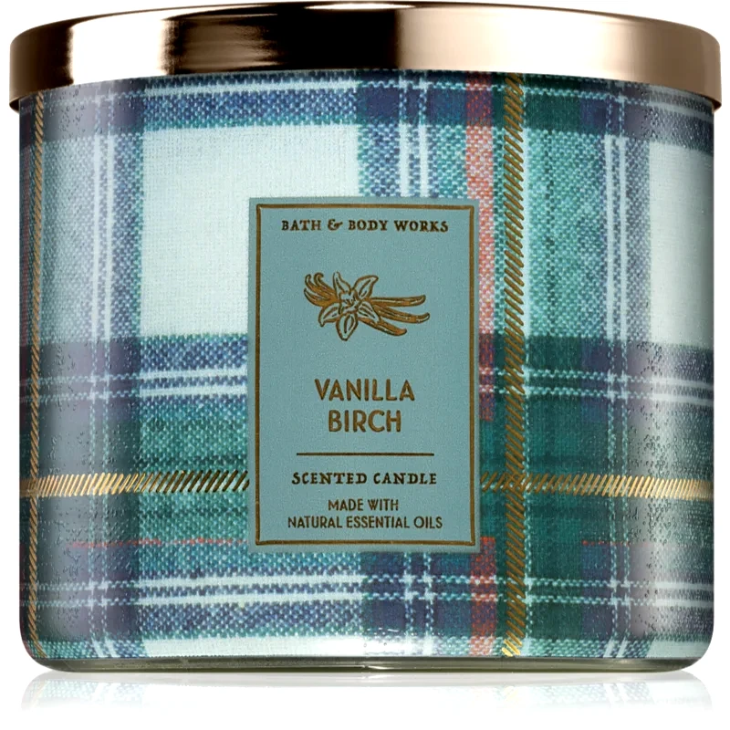 Bath & Body Works Bath & Body Works Vanilla Birch αρωματικό κερί με αιθέρια έλαια 411 γρ