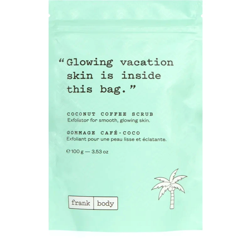 Frank Body Frank Body Coconut Coffee απολέπιση σώματος με καφέ με έλαιο ινδοκάρυδου 100 γρ