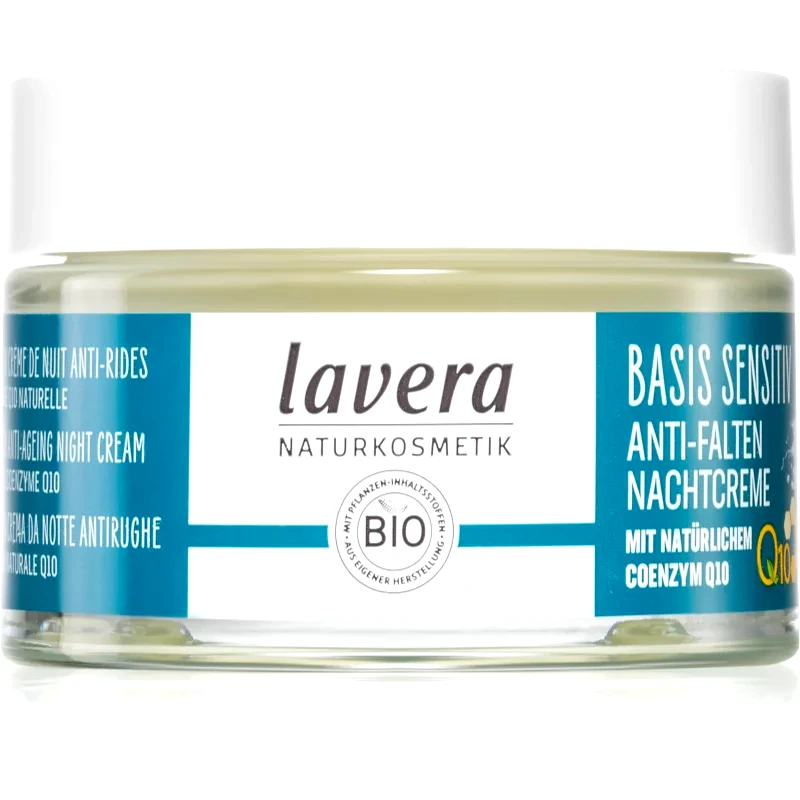 Lavera Lavera Basis Sensitiv Q10 κρέμα προσώπου νύχτας με συνένζυμο Q 10 50 ml