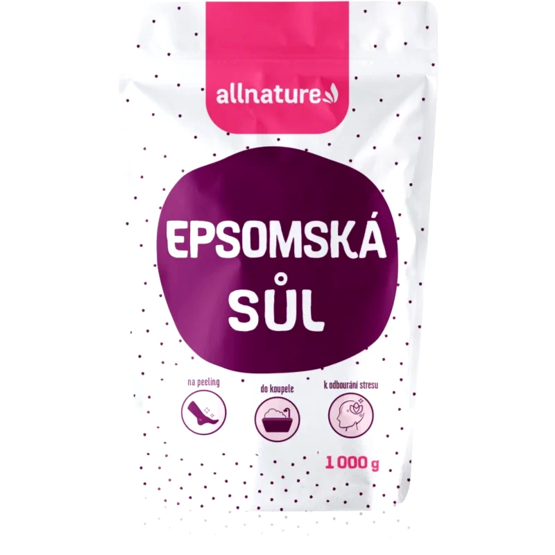 Allnature Allnature Epsom salt άλατα μπάνιου 1000 γρ