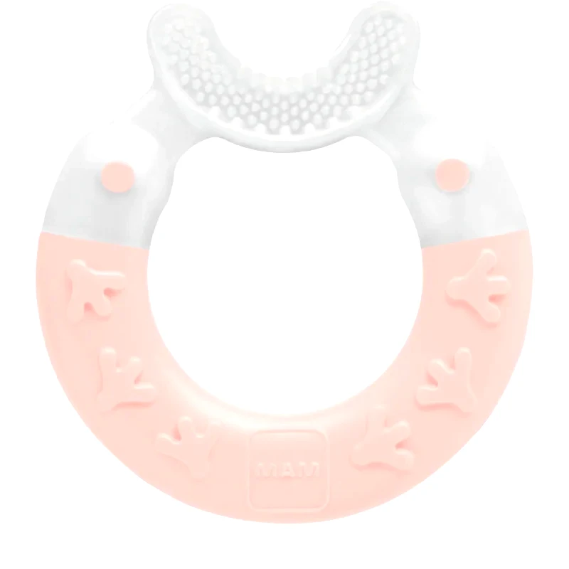 MAM MAM Bite & Brush μασητικό 3m+ Pink 1 τμχ