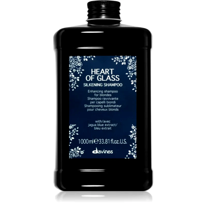 Davines Davines Heart of Glass Silkening Shampoo απαλό καθαριστικό σαμπουάν για ξανθά μαλλιά 1000 ml